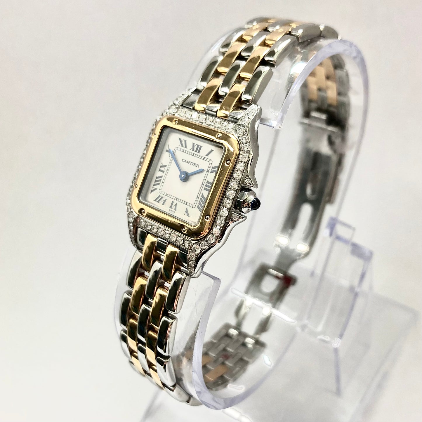 CARTIER PANTHÉRE Quartz 23mm 2 Row Gold 0.54TCW Diamond Watch