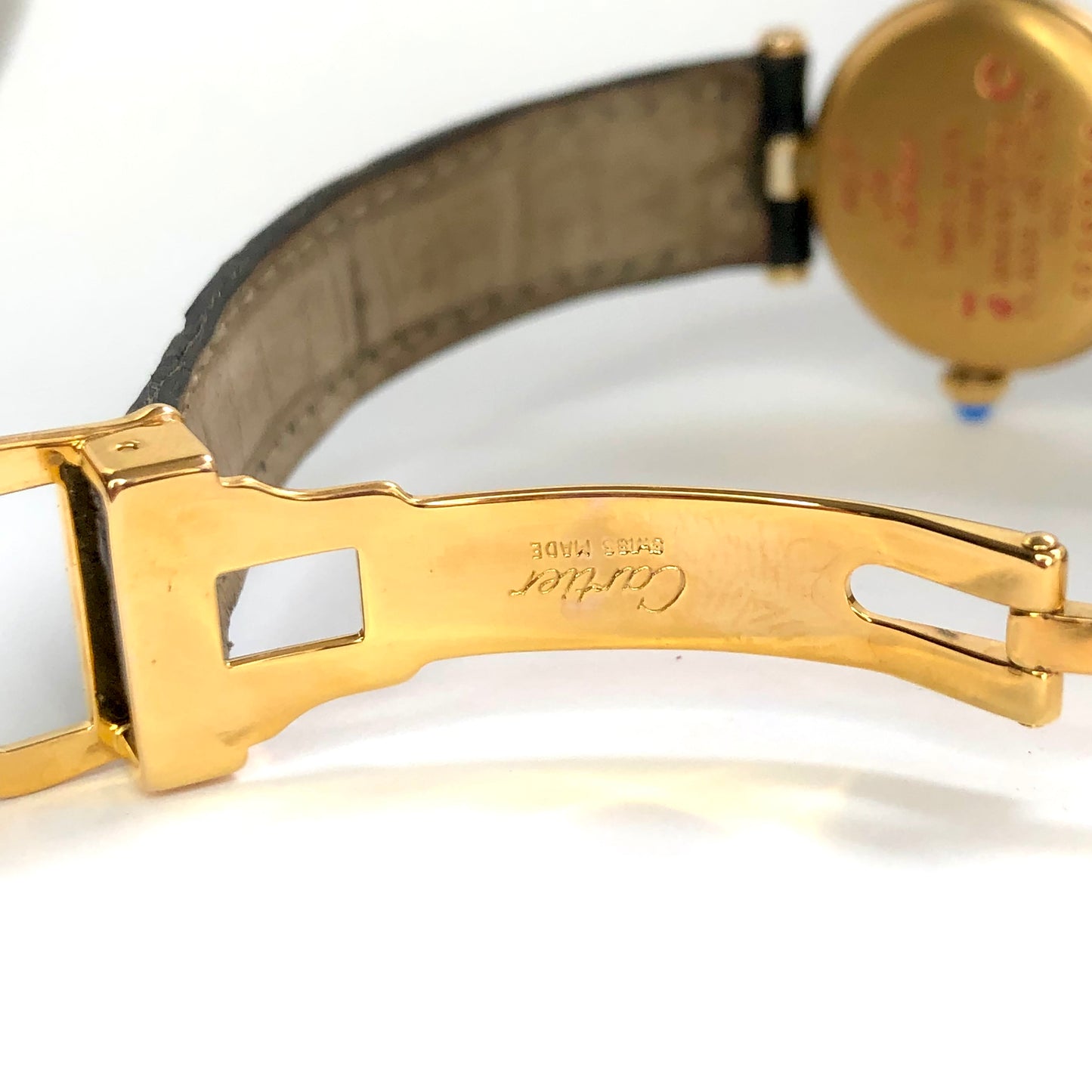 MUST DE CARTIER VERMEIL Quartz 24mm GP Argent 0.58TCW Diamond Watch