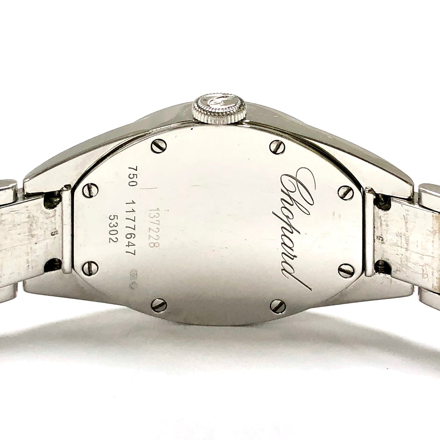 CHOPARD Quartz 24mm 18K White Gold Factory Diamonds Watch Retail $42,900