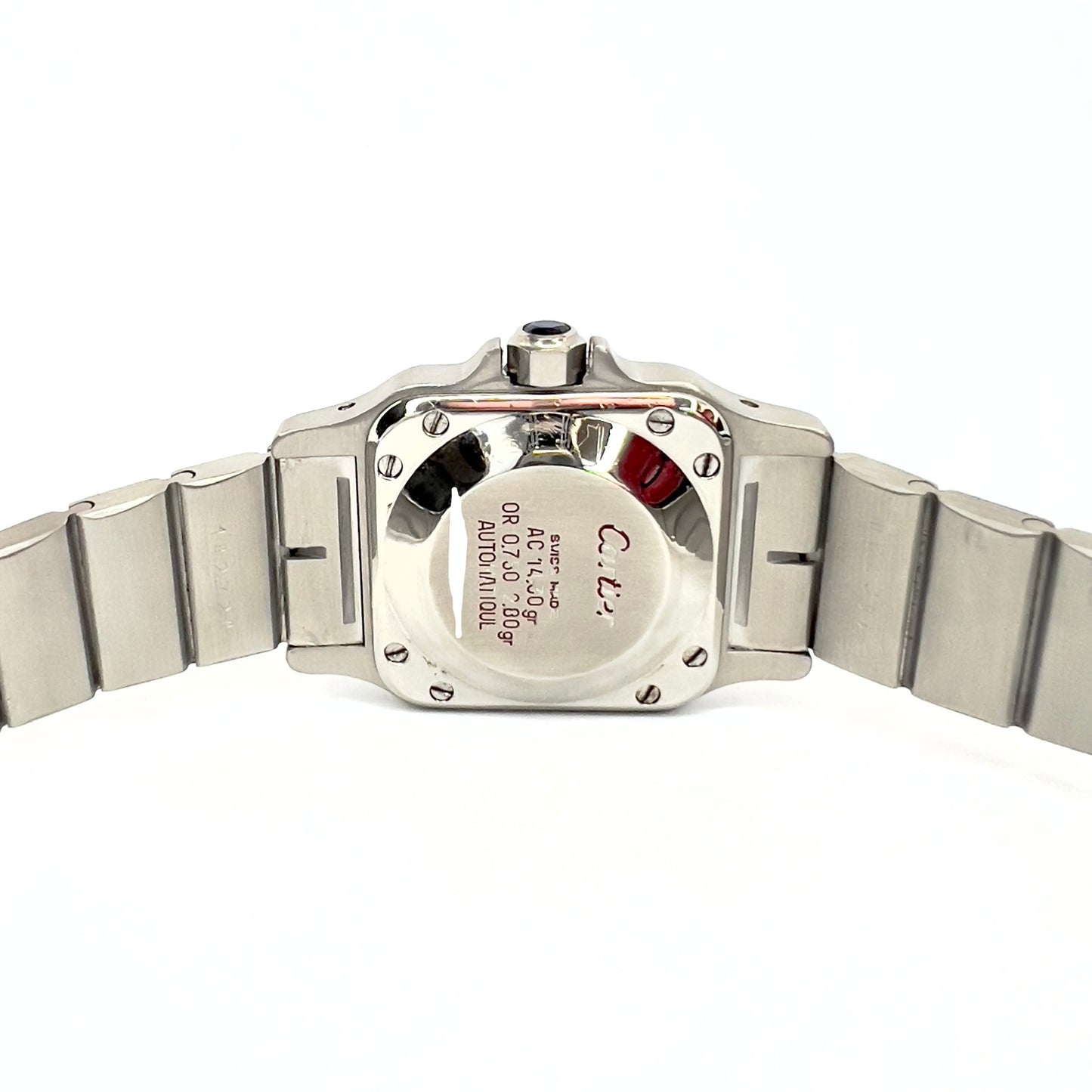 CARTIER SANTOS GALBEE 24mm Automatic Steel 0.69TCW Diamond Watch
