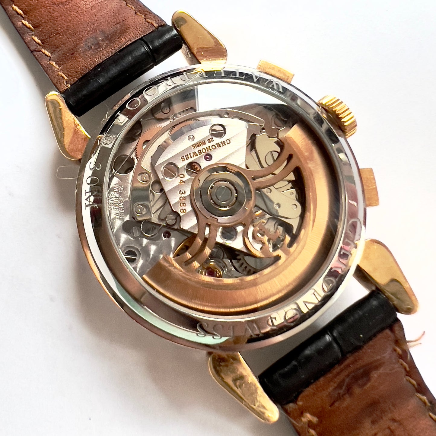 KLASSIK CHRONOSWISS Automatic 37mm 2 Tone Skeleton Back Case Watch