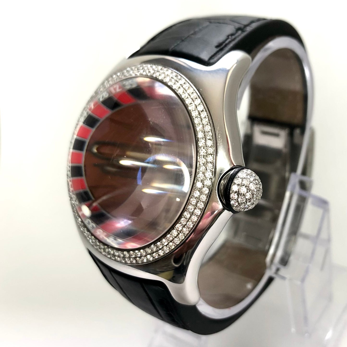 CORUM BUBBLE COSINO Automatic 45mm Steel 1.85TCW Diamond Watch