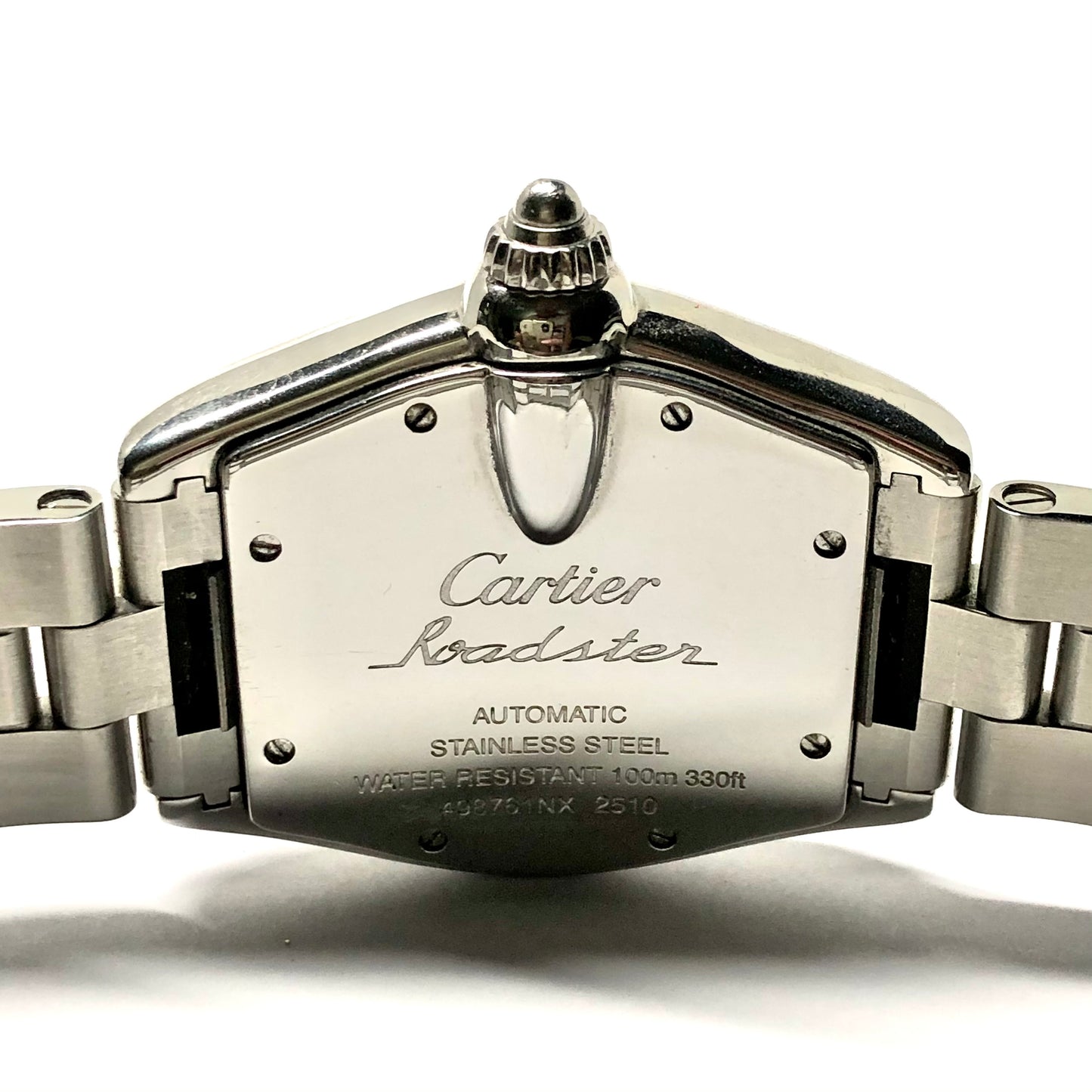 CARTIER ROADSTER 2510 Automatic 36mm Steel 1.69TCW DIAMOND Watch