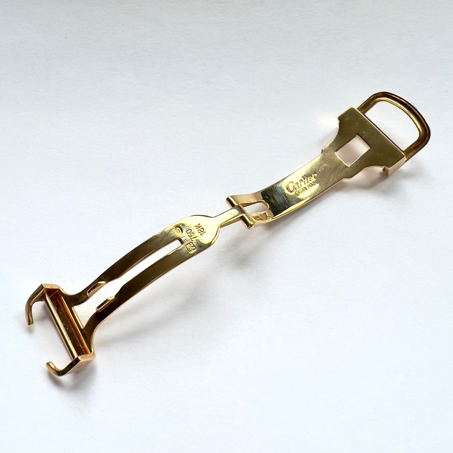 CARTIER 18K Yellow Gold 14mm Deployment Buckle