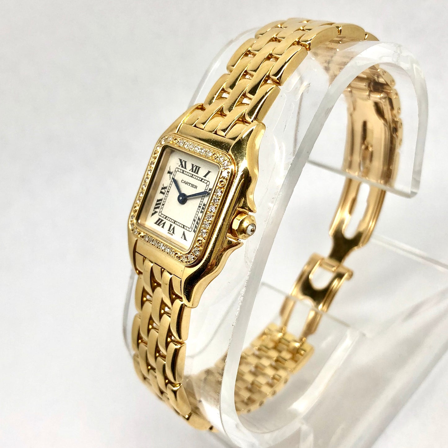 CARTIER PANTHERE 22mm 18K Yellow Gold ~0.4TCW DIAMOND Watch