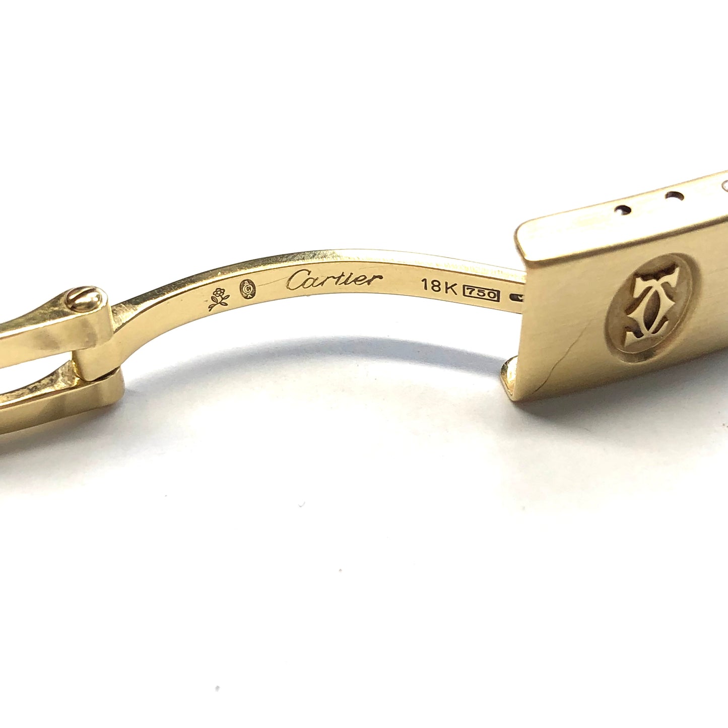 CARTIER SANTOS Solid 18K Yellow Gold Buckle 8/11mm