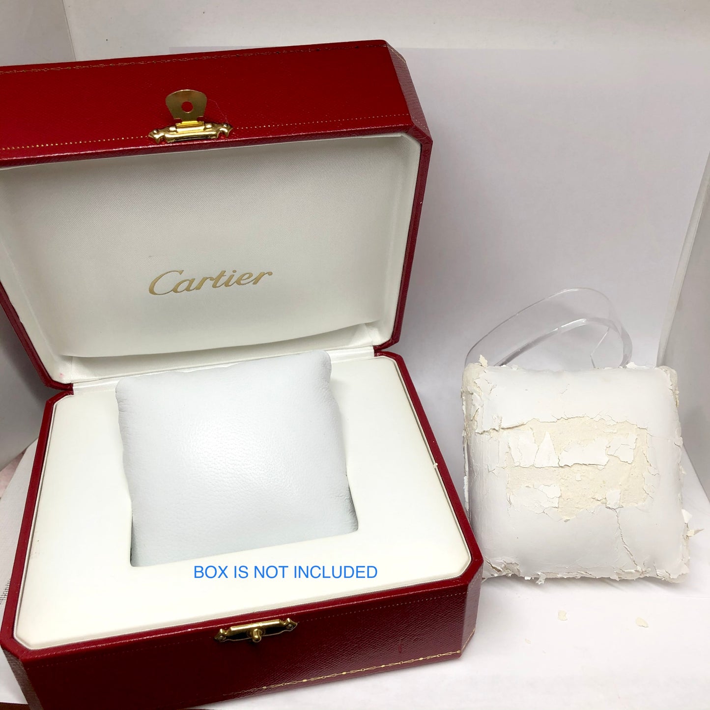NEW White Genuine Leather PILLOW CUSHION fits CARTIER Box