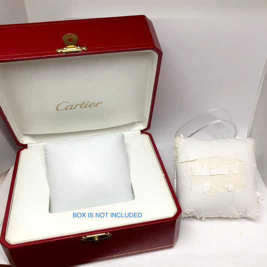 NEW White Genuine Leather PILLOW CUSHION fits CARTIER Box