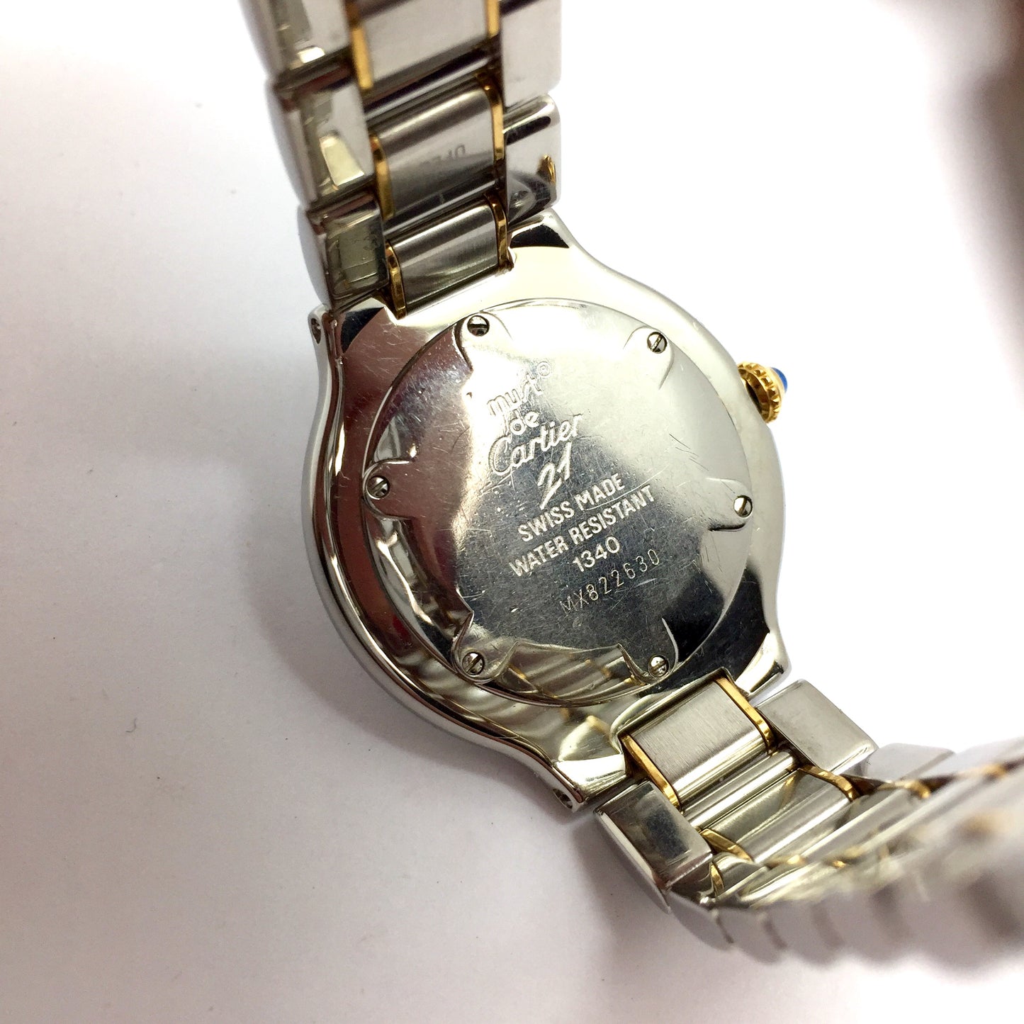 MUST DE CARTIER 21 Quartz 2 Tone 31mm Diamond Watch