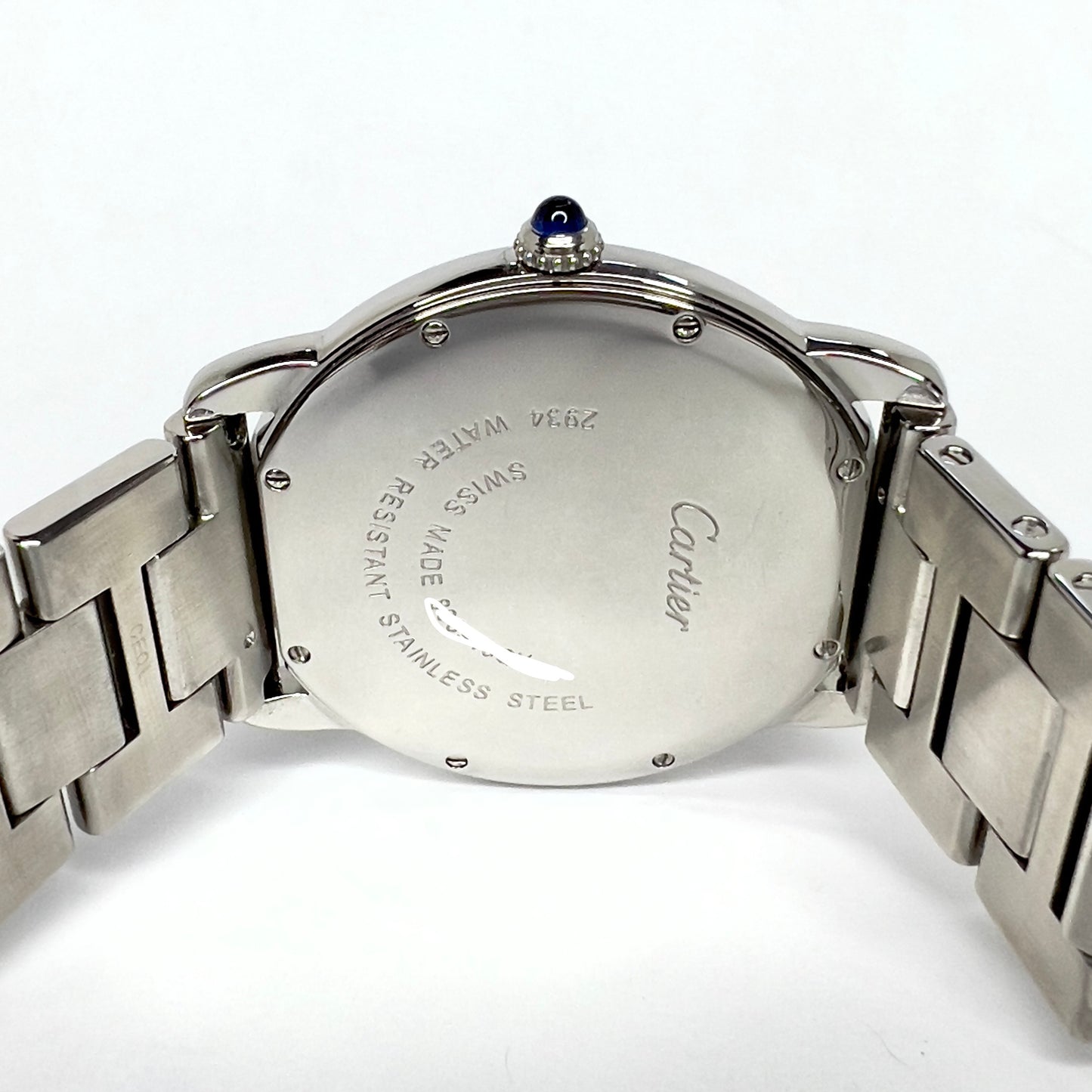 CARTIER RONDE SOLO Date 36mm Quartz Steel 1TCW DIAMOND Watch