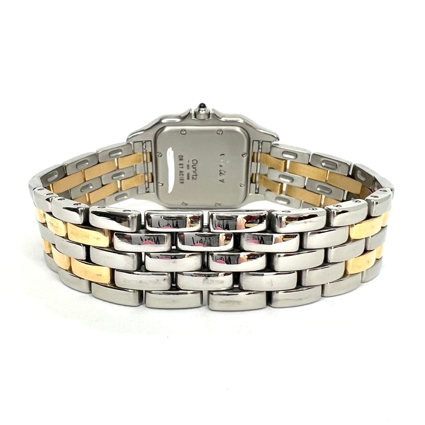 CARTIER PANTHERE Quartz 27mm 2 Row Gold 1.25TCW DIAMOND Watch