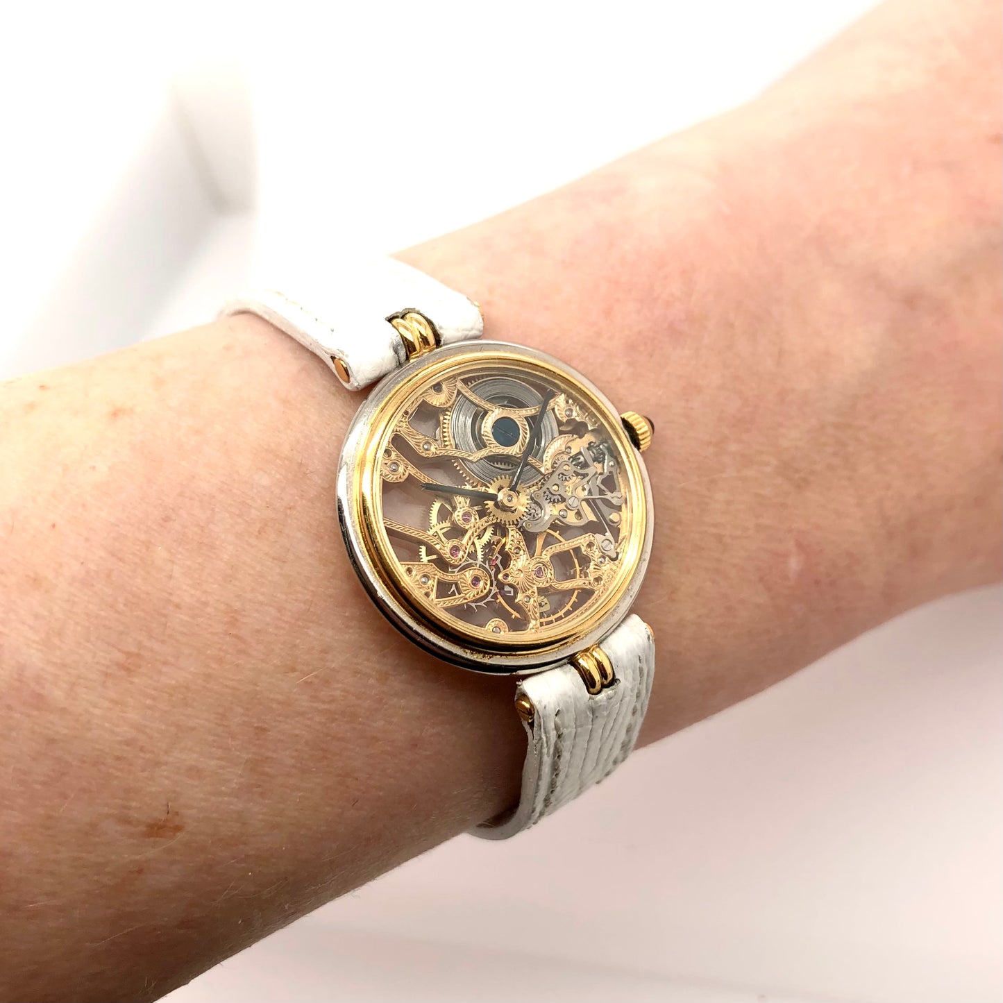 GÉRALD GENTA Manual Winding 26mm 18K Yellow Gold SKELETON Watch