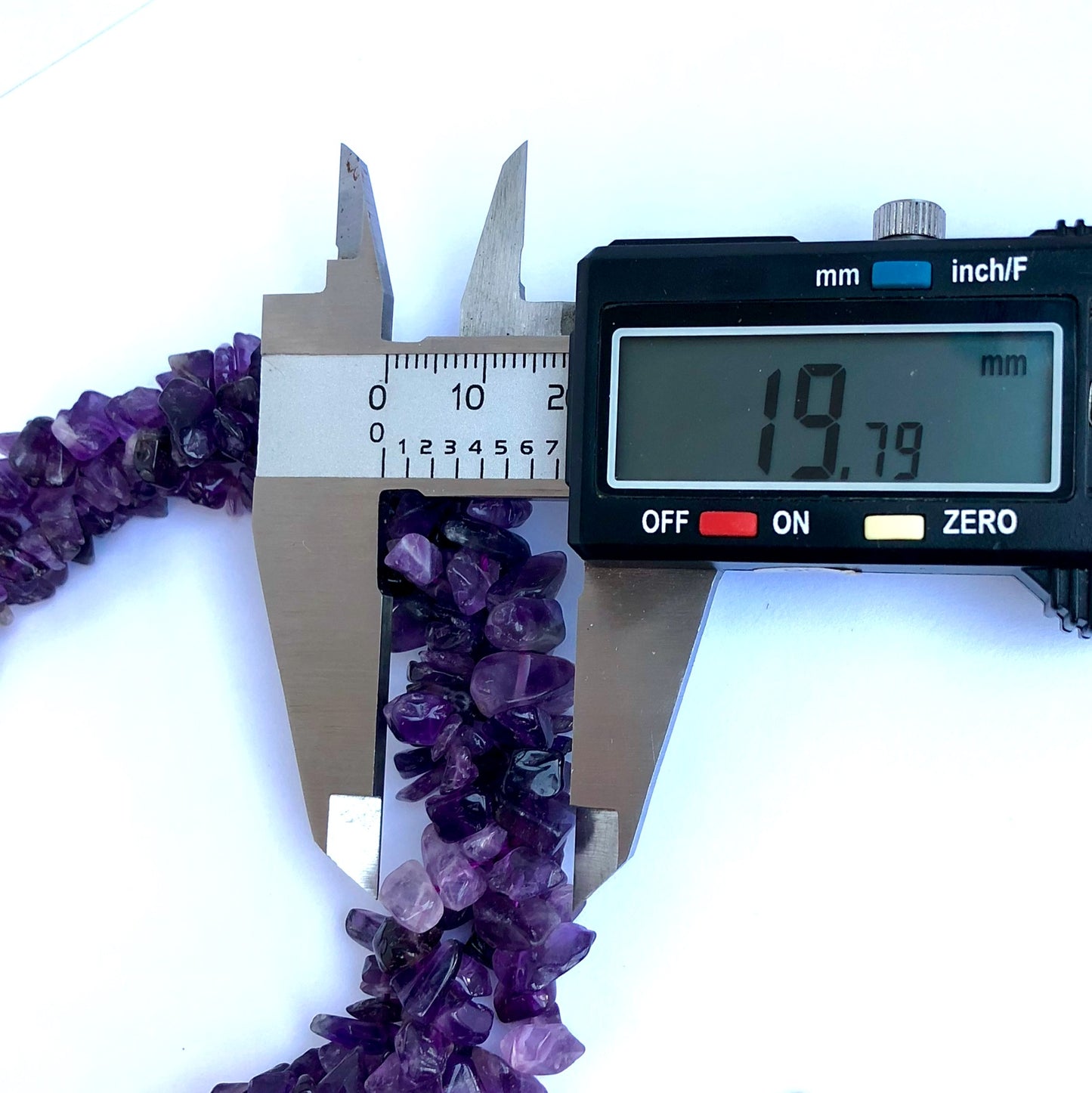 Genuine AMETHYST 4 Strands NECKLACE 17 Inches Long 925 Silver Details