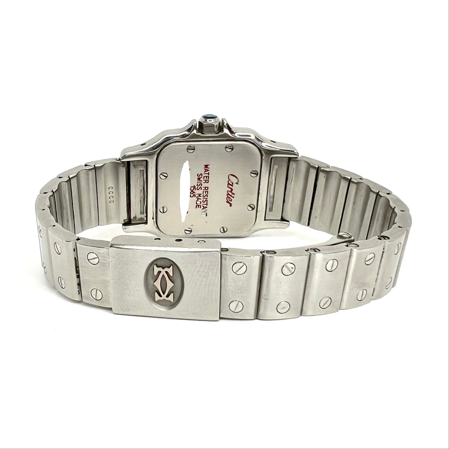 CARTIER Santos Galbee 24mm Quartz Steel 0.69TCW DIAMOND Watch