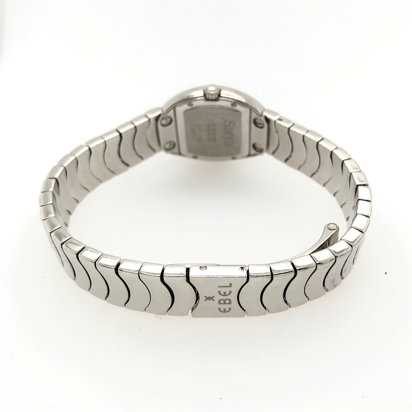 EBEL SATYA Quartz 22mm 18K White Gold Watch FACTORY Diamonds