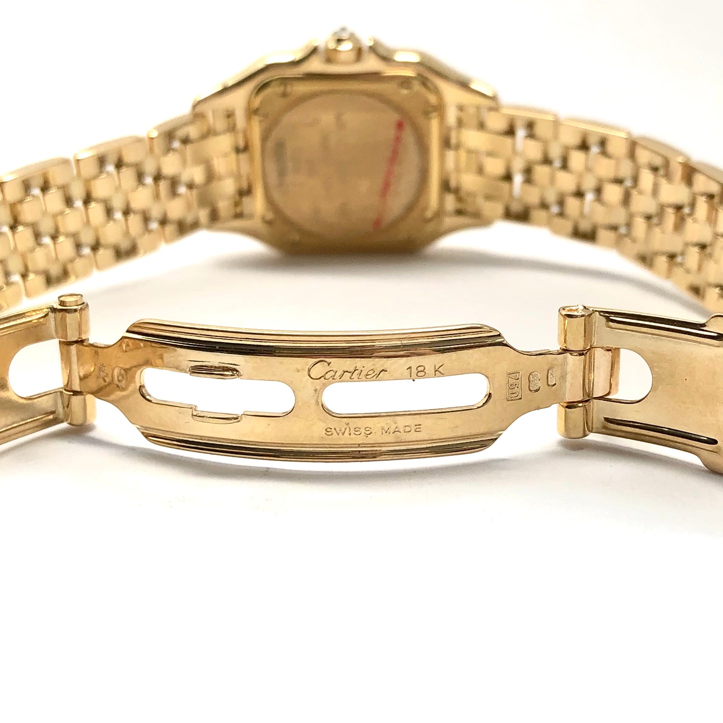 CARTIER PANTHERE Quartz 23mm 18K Yellow Gold 0.9TCW DIAMOND Watch
