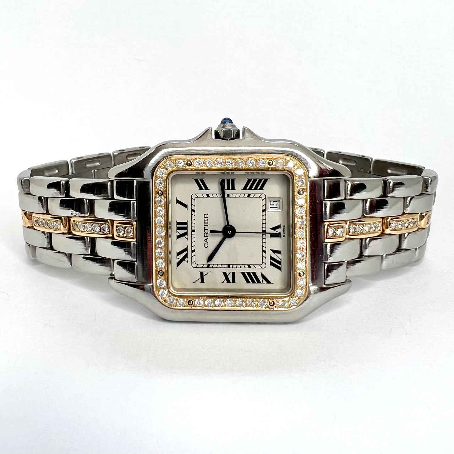 CARTIER PANTHÉRE Quartz 27mm 1Row Gold 0.78TCW Diamond Watch