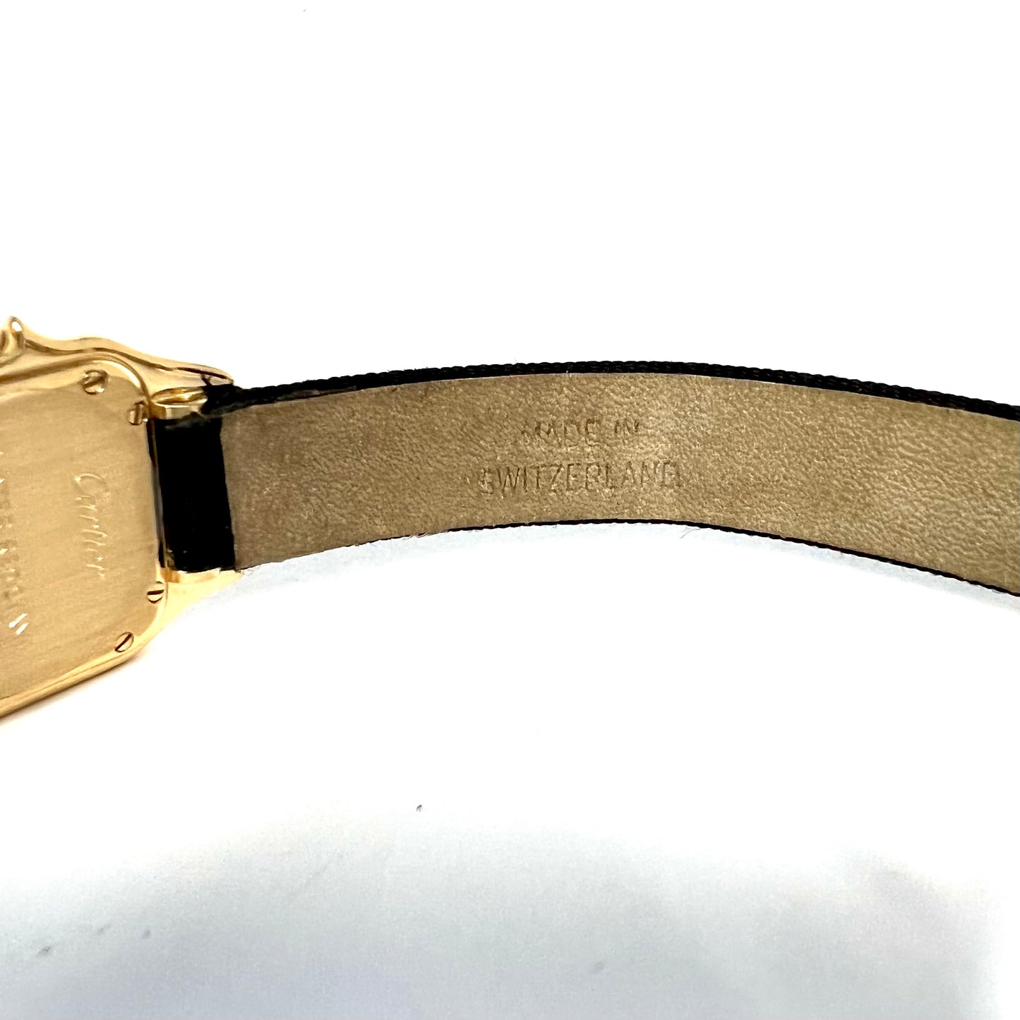 CARTIER PANTHERE Art Deco 22mm Quartz 18K Yellow Gold ~1.15TCW Diamond Watch