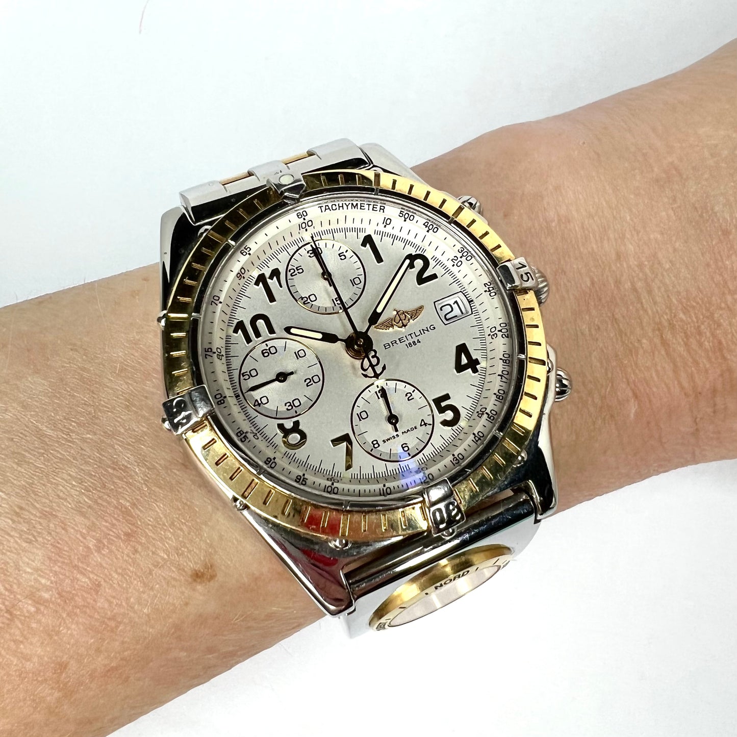 BREITLING CHRONOMAT UTC 40mm Automatic 2 Tone Watch