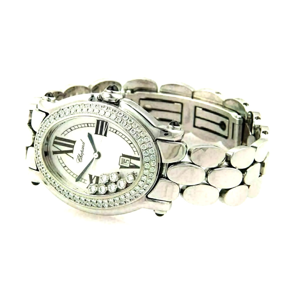 CHOPARD HAPPY SPORT Quartz Steel 7 Floating DIAMONDS Watch