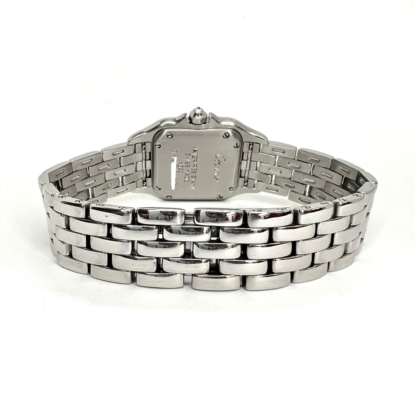 CARTIER PANTHERE Quartz 22mm Steel ~1TCW DIAMOND Watch