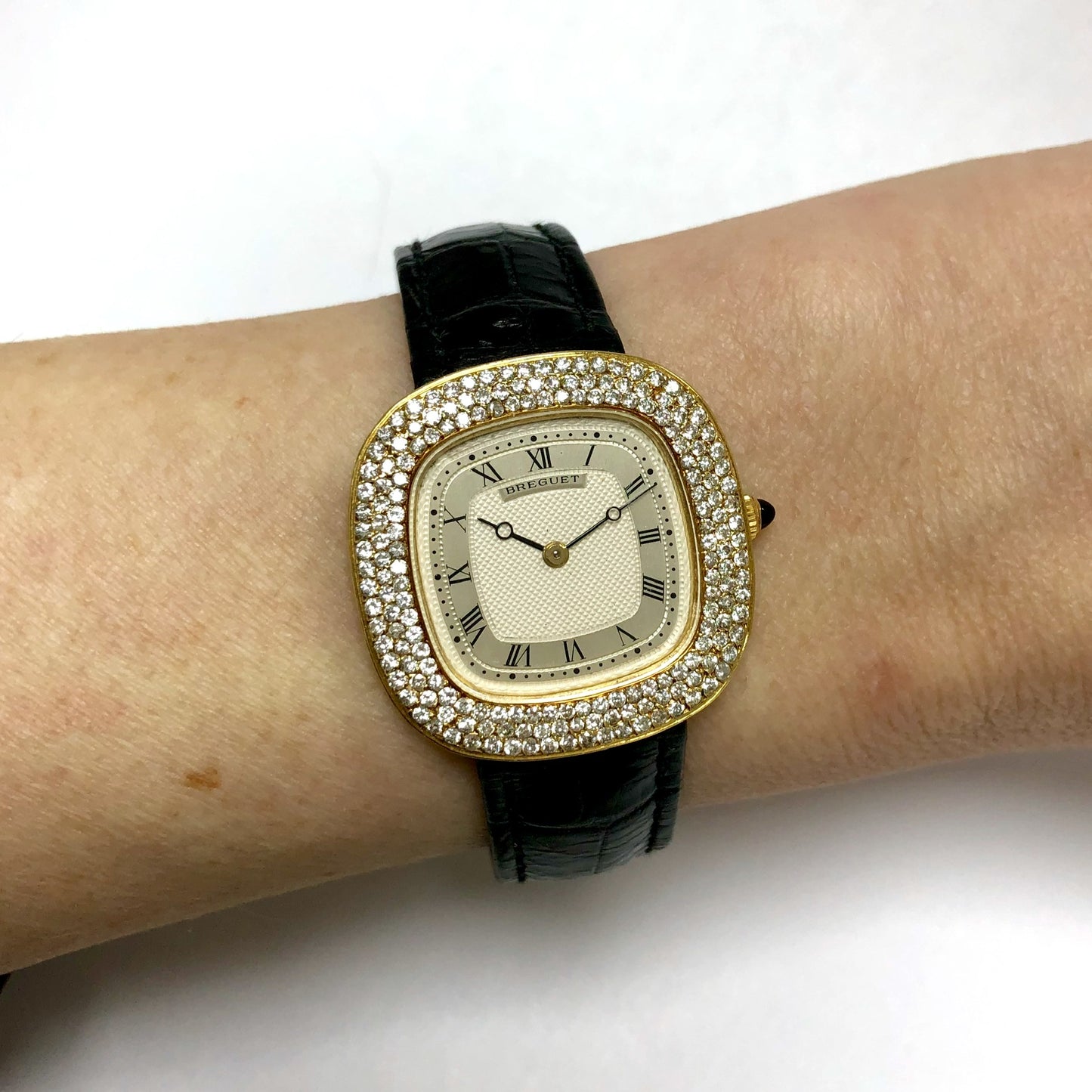 BREGUET Manual Winding 30mm 18K Yellow Gold DIAMOND Watch