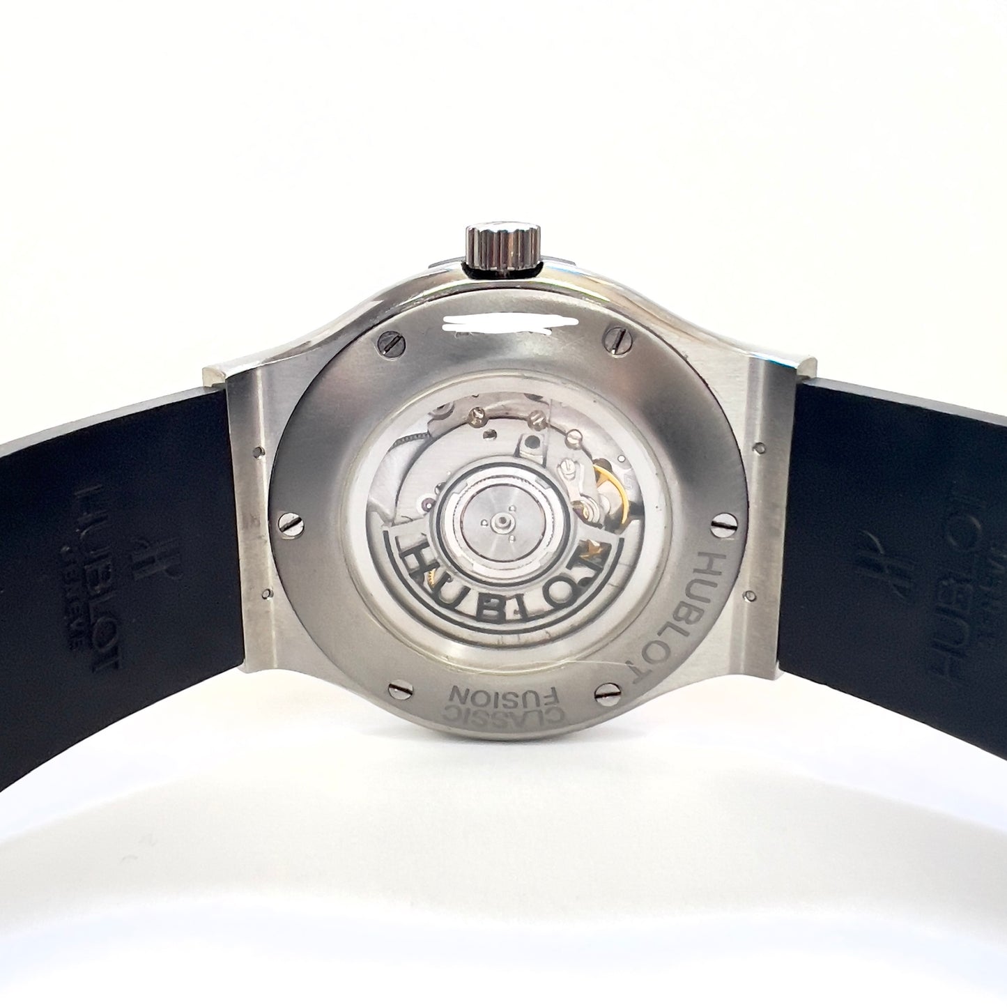 HUBLOT CLASSIC FUSION 45mm Automatic Titanium 3.36TCW Diamond Watch SKELETON Backcase