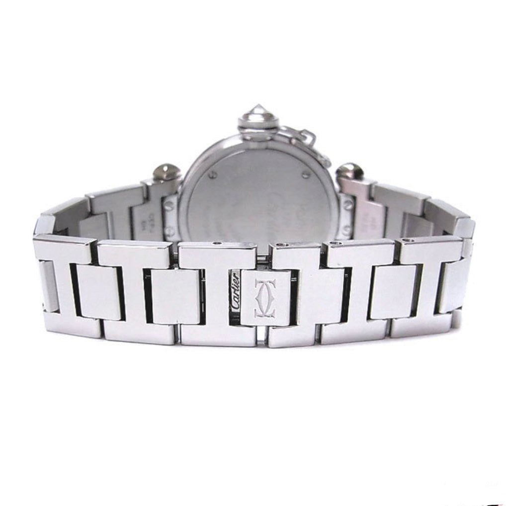 CARTIER PASHA Quartz 27mm Steel DIAMOND Watch