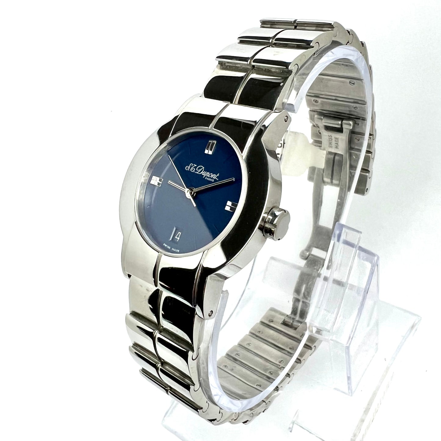 S.T. DUPONT 30mm Quartz Stainless Steel Watch