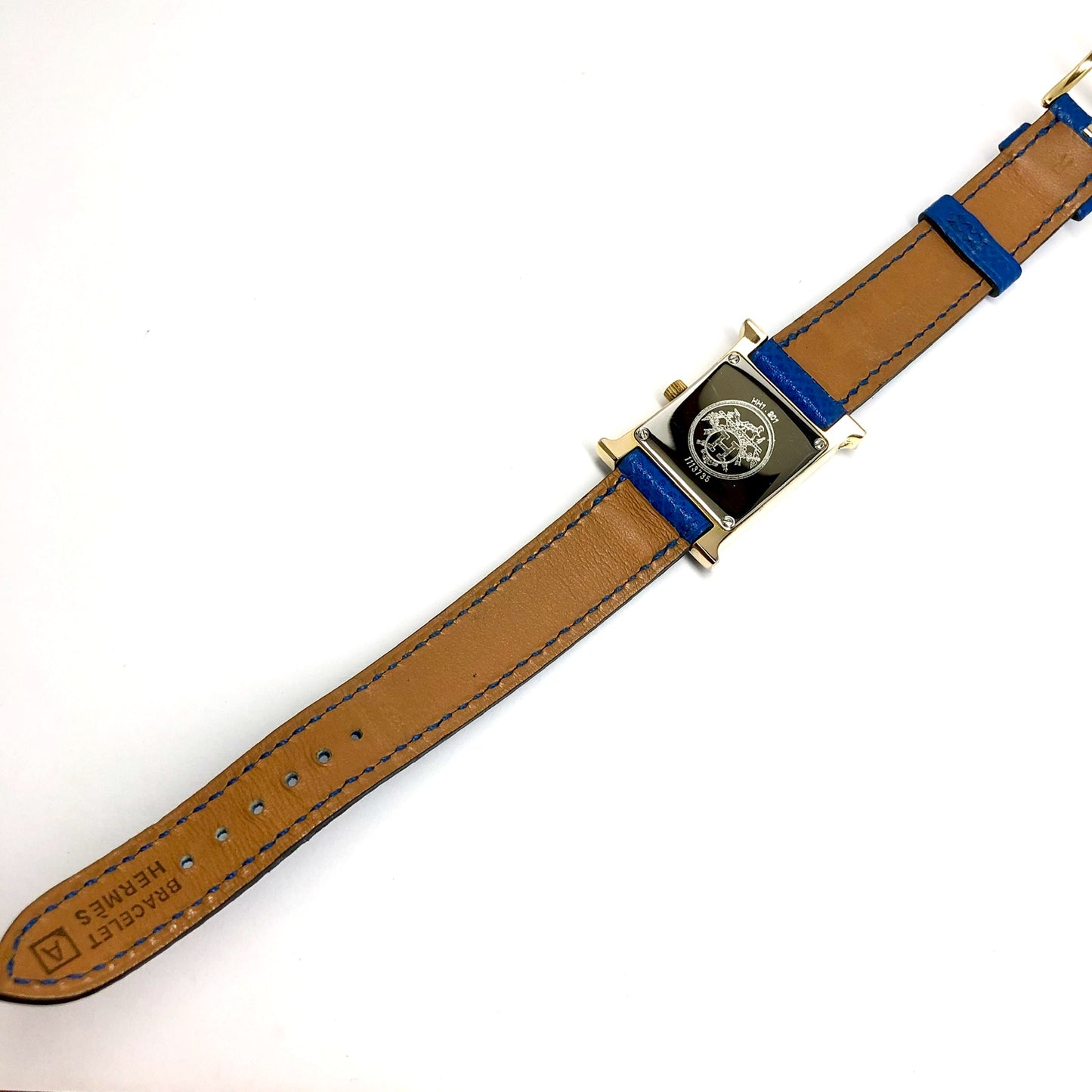 HERMÈS HEURE H Quartz 25mm 2 Tone 0.68TCW DIAMONDS 0.2TCW Sapphires Watch