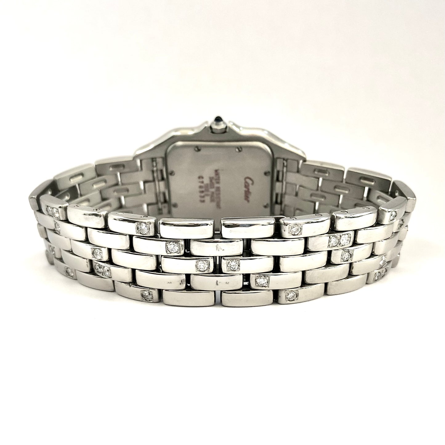 CARTIER PANTHÉRE Quartz 29mm Steel 3.42TCW Diamond Watch