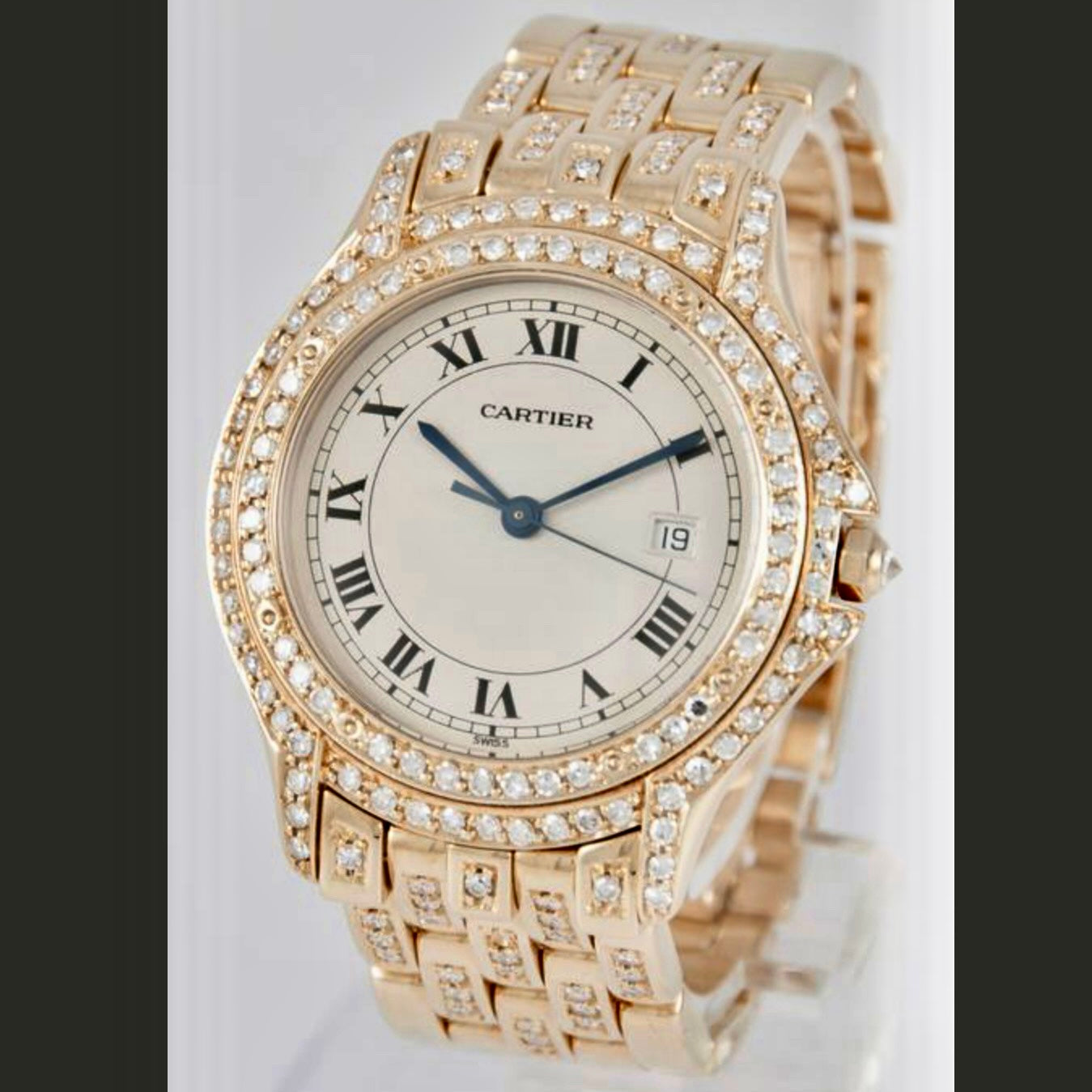CARTIER PANTHERE COUGAR 27mm 18K Yellow Gold Diamond Watch