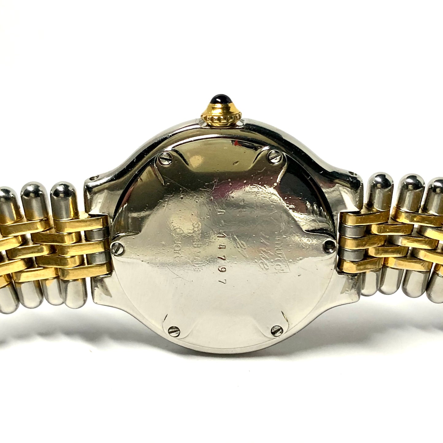 CARTIER MUST 21 Quartz 28mm 2 Tone Watch 0.41TCW Diamonds