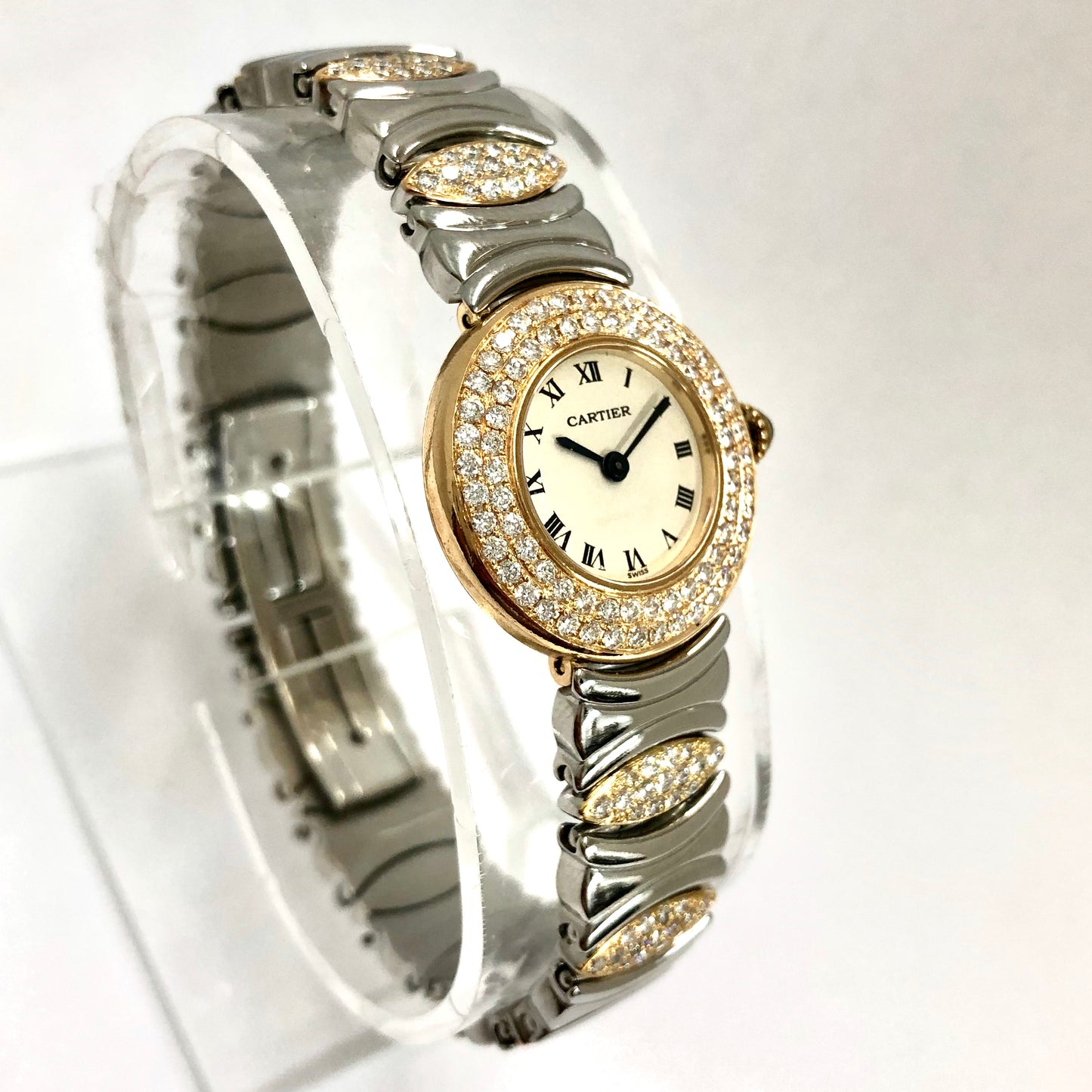 CARTIER COLISÈE Quartz 24mm 2 Tone 1.59TCW DIAMOND Watch