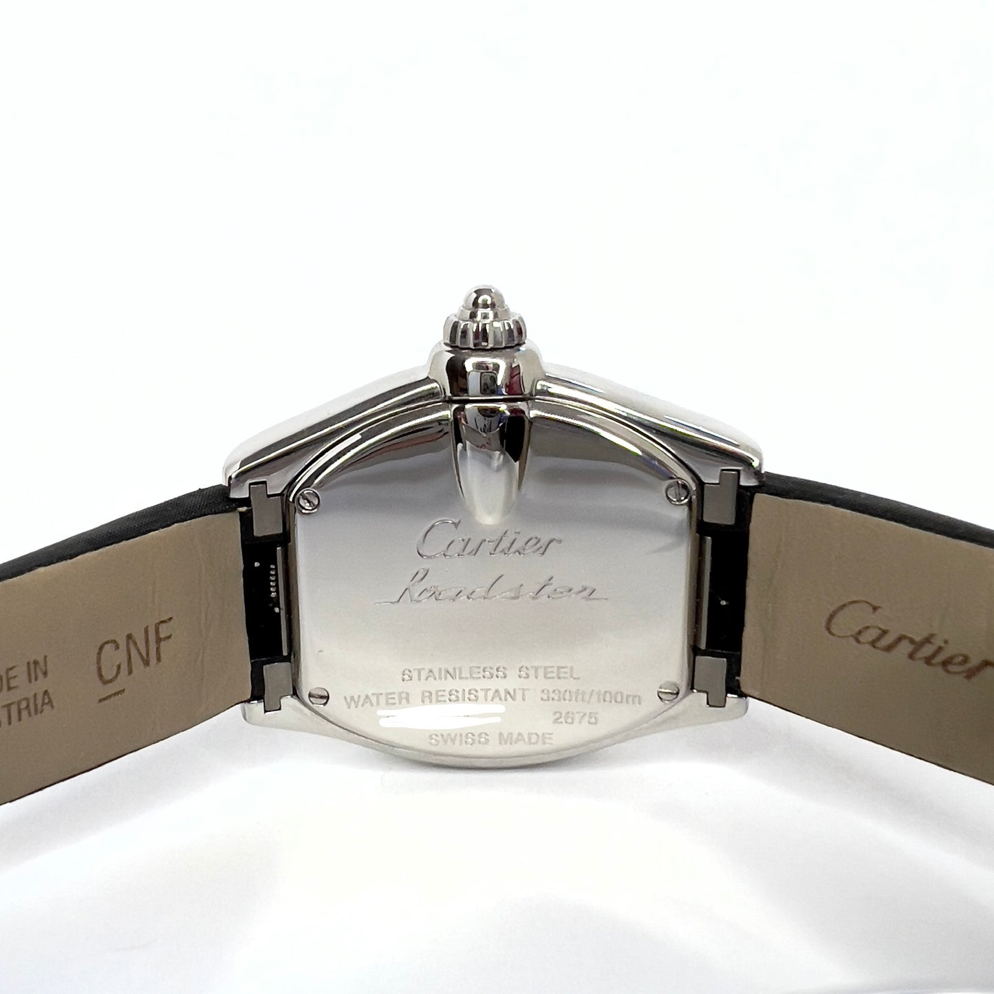CARTIER ROADSTER Quartz Steel 31mm 1.15TCW DIAMOND Watch