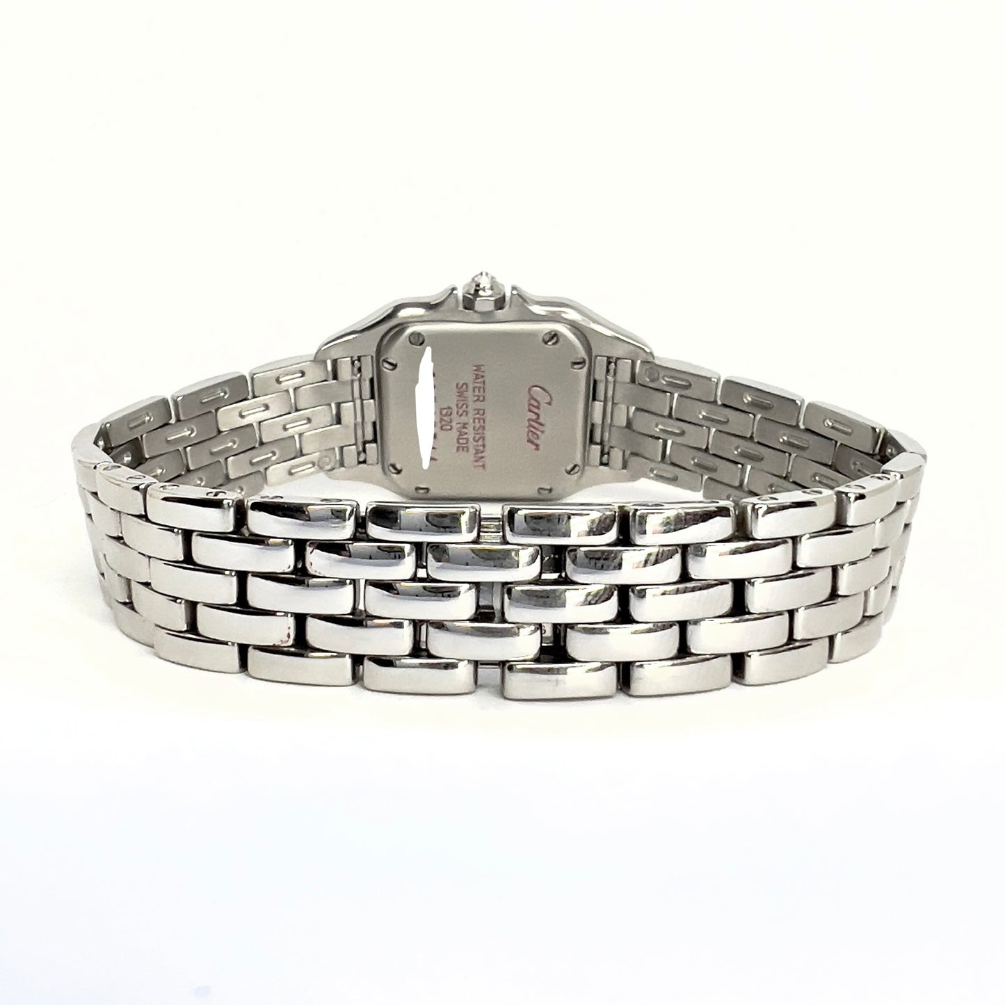 CARTIER PANTHERE 23mm Quartz Steel ~1TCW DIAMOND Watch