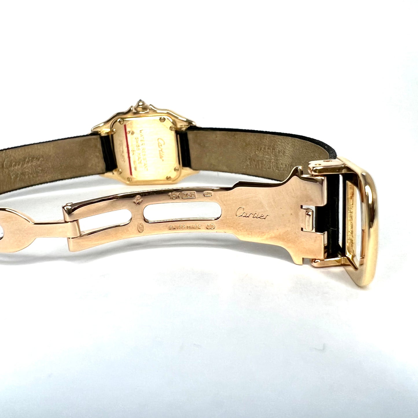CARTIER PANTHERE Art Deco 22mm Quartz 18K Yellow Gold ~1.15TCW Diamond Watch