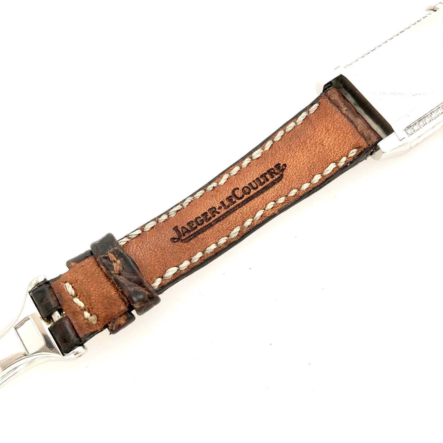 Jaeger LeCoultre REVERSO Joaillerie 18K White Gold Watch Factory Diamonds