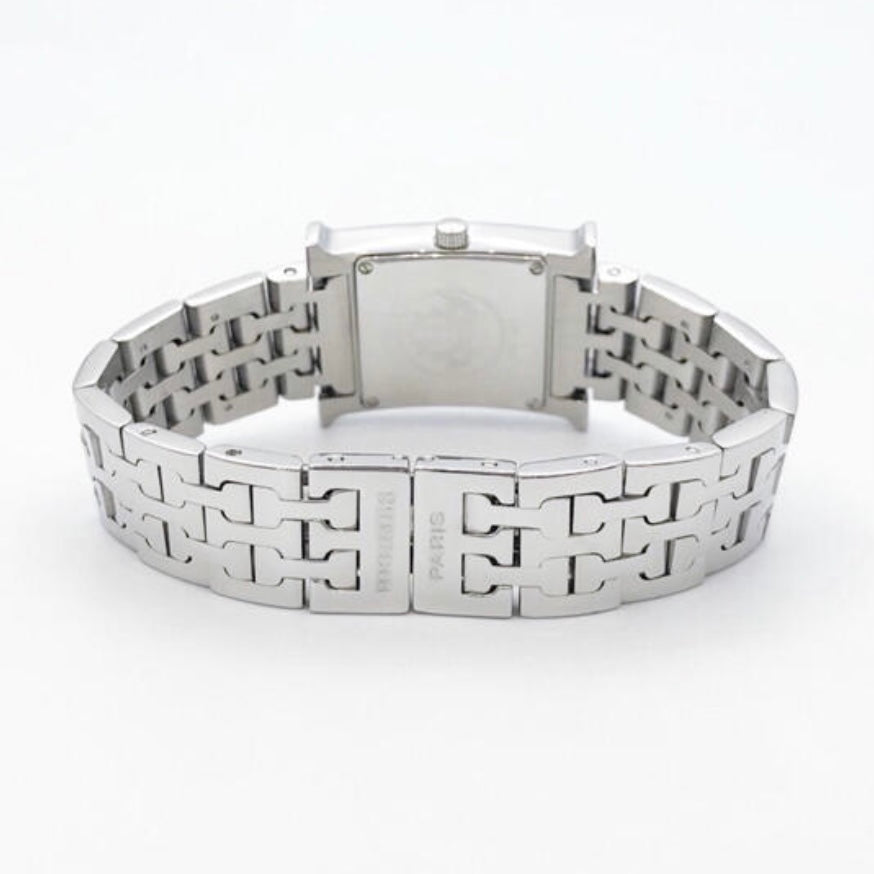HERMÈS HEURE H Quartz 25mm Steel 0.9TCW DIAMOND Watch