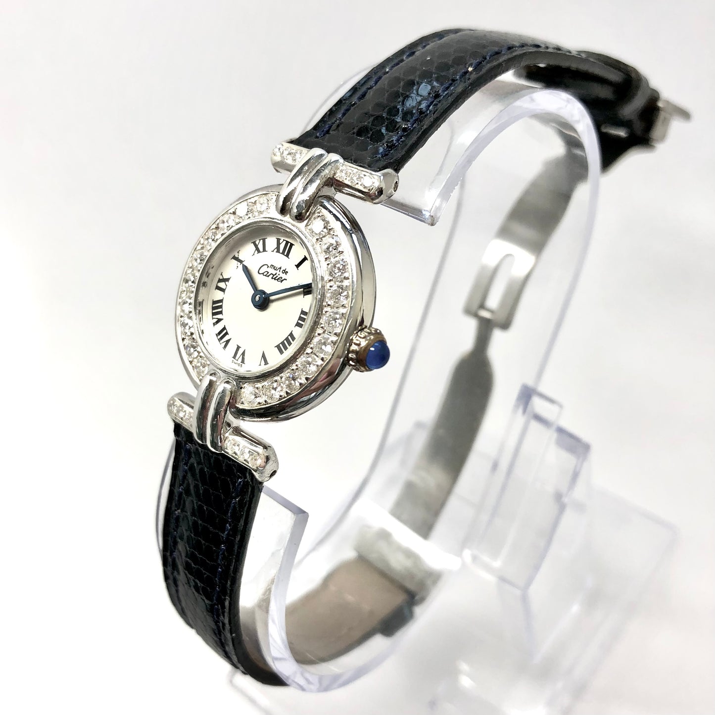 CARTIER COLISÈE Quartz 24mm 925 Silver 0.87TCW Diamond Watch