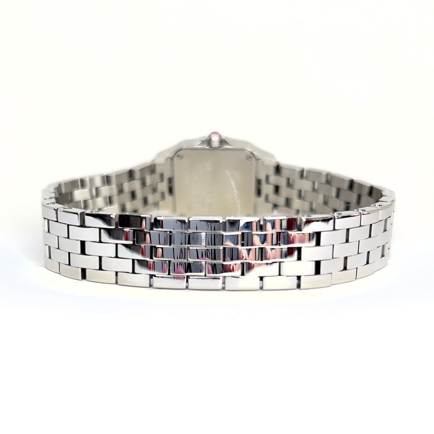 CARTIER SANTOS DEMOISELLE Steel 20mm Watch ~0.7TCW DIAMONDS