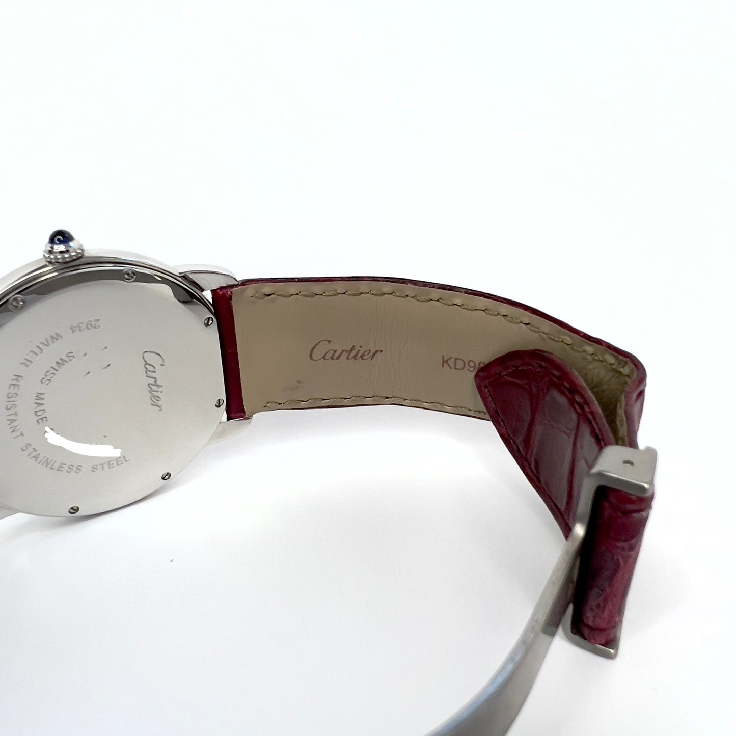 CARTIER RONDE SOLO Date 36mm Quartz Steel 1TCW DIAMOND Watch
