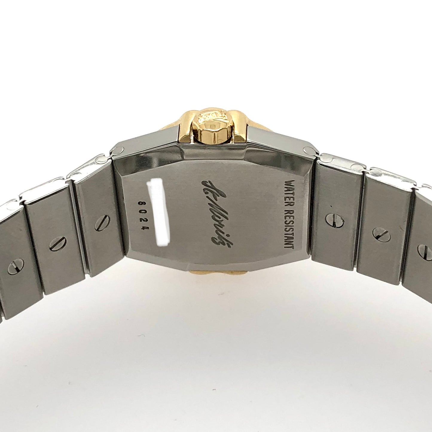 CHOPARD ST. MORITZ Quartz 24mm 18K Yellow Gold & Steel Watch 1.02TCW DIAMOND Bezel