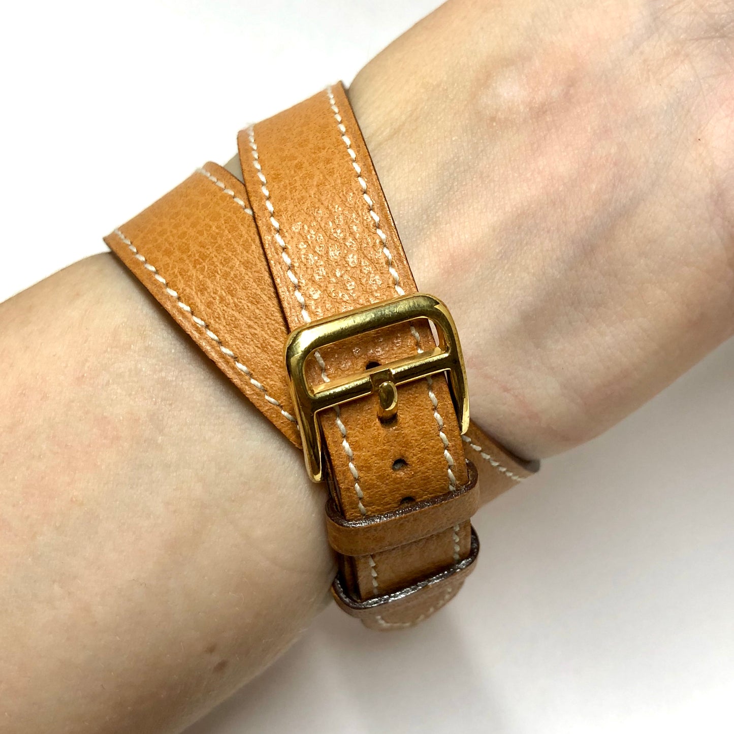 HERMÈS HEURE H Quartz 25mm Two Tone 0.91TCW DIAMOND Watch Hermès Double Tour Band