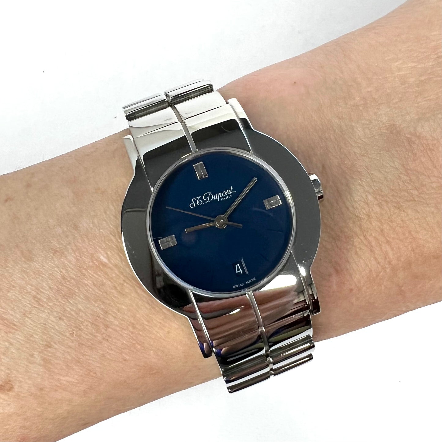 S.T. DUPONT 30mm Quartz Stainless Steel Watch