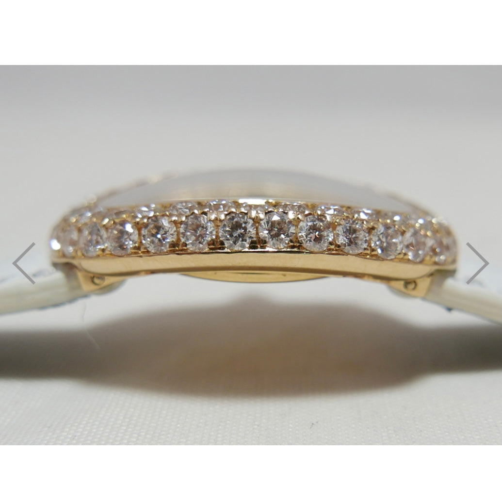 CARTIER BAIGNOIRE Quartz 18K Yellow Gold 23mm 3.2TCW Diamond Watch