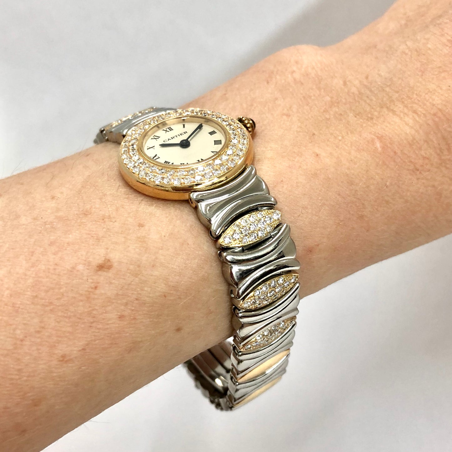 CARTIER COLISÈE Quartz 24mm 2 Tone 1.59TCW DIAMOND Watch