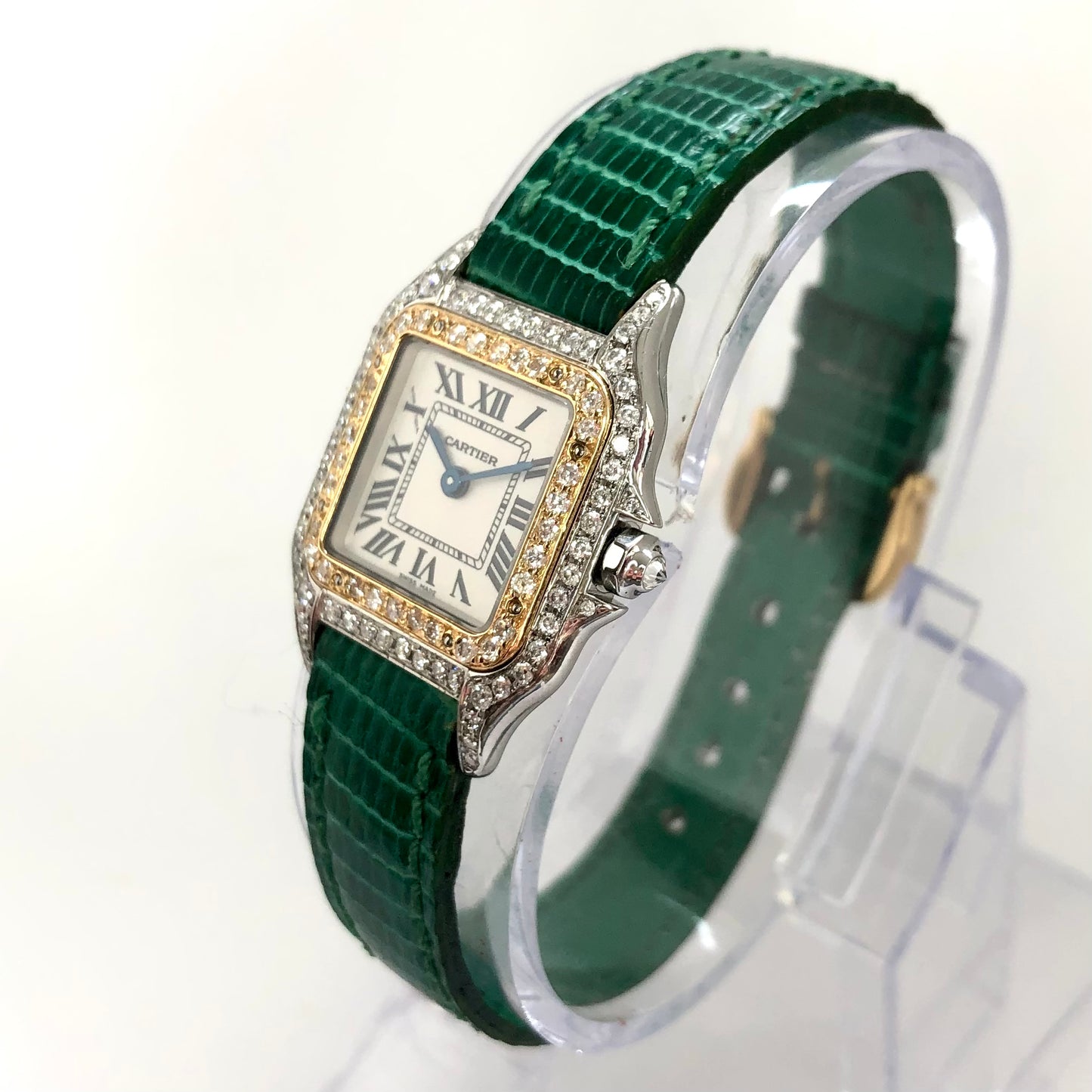 CARTIER PANTHERE 23mm Quartz 2 Tone 0.88TCW DIAMOND Watch