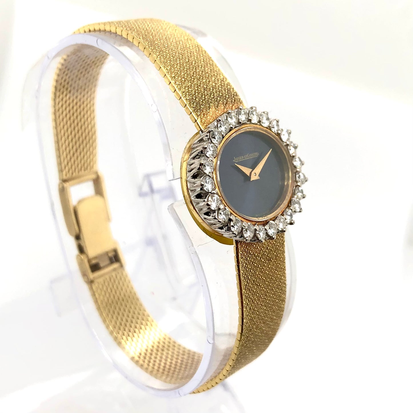Jaeger LeCoultre Manual Winding 18K YG & 18K WG Watch Factory Diamonds