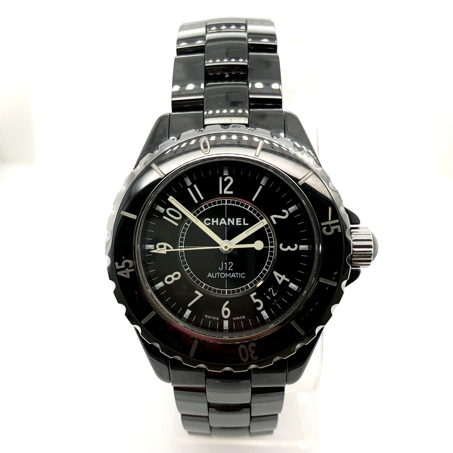 CHANEL J12 Automatic 32mm Black Ceramics & Steel Watch
